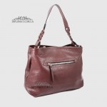 Сумка Женская EMANUELA FERRETTI 560093 Кожаная на плечо BORDO floater Бордовый/Пурпурный
