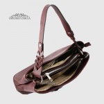 Сумка Женская EMANUELA FERRETTI 560093 Кожаная на плечо BORDO floater Бордовый/Пурпурный