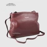 Сумка Женская EMANUELA FERRETTI 560093 Кожаная на плечо BORDO floater Бордовый/Пурпурный