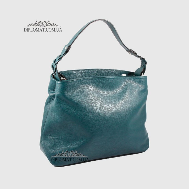 Сумка Женская EMANUELA FERRETTI 560093 Кожаная на плечо BLUE floater Синий