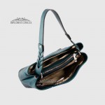 Сумка Женская EMANUELA FERRETTI 560093 Кожаная на плечо BLUE floater Синий
