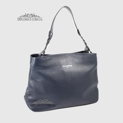 Сумка Женская EMANUELA FERRETTI 560093 Кожаная на плечоD.BLUE  floater