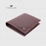 Портмоне мужское TERGAN 1517 Небольшое На 16 каточек Без мелочи BORDO RUSTIC Бордовый/Пурпурный