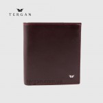 Портмоне мужское TERGAN 1517 Небольшое На 16 каточек Без мелочи BORDO RUSTIC Бордовый/Пурпурный
