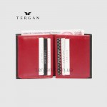 Портмоне мужское TERGAN 1517  SIYAH VEG/ KIRMIZI RUSTIC Черный Красный