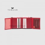Портмоне мужское TERGAN 1517  SIYAH VEG/ KIRMIZI RUSTIC Черный Красный