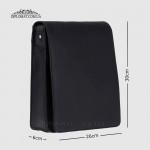 Сумка мужская из натуральной кожи с ремнем Через плечо VISCONTI 18410 Jasper Black Черная