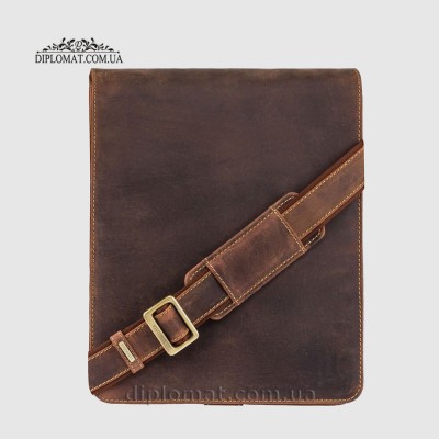 Сумка мужская Через плечо VISCONTI 18410 Jasper Кожаная Oil Tan Светло Коричневый