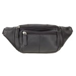 Сумка мужская VISCONTI 720 Bumbag Кожаная  Black Черный  