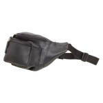 Сумка мужская VISCONTI 720 Bumbag Кожаная  Black Черный  