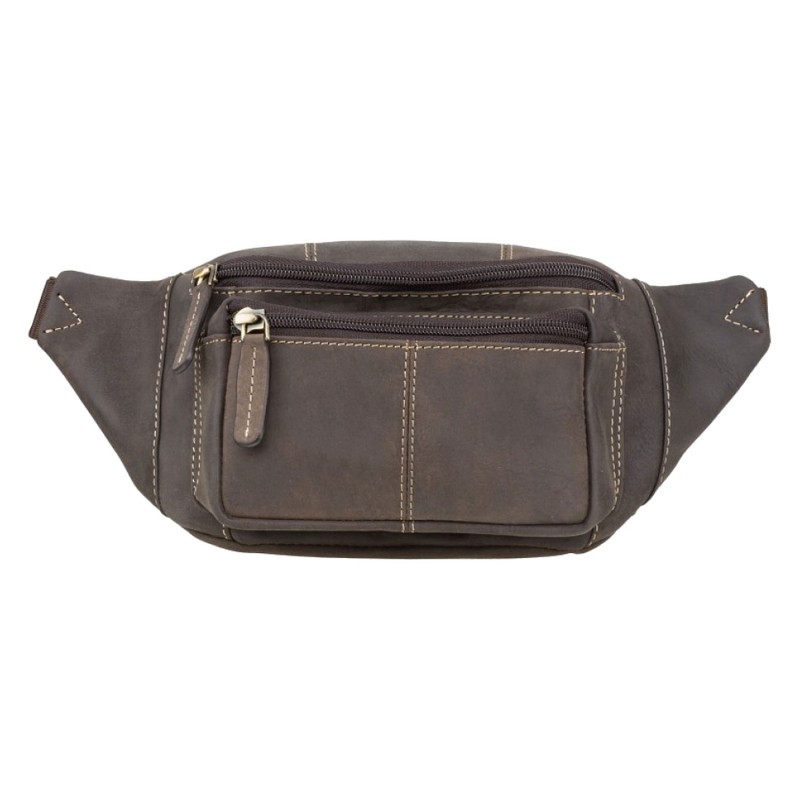 Сумка на пояс VISCONTI 720 Bumbag Кожаная  Oil Brown Коричневый 