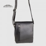 Сумка Кожаная Через плечо VISCONTI S7 Messenger Bag A5 Black Черный  