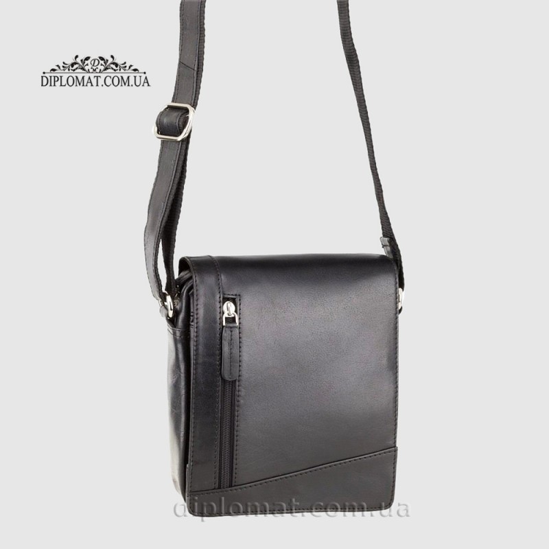 Сумка Кожаная Через плечо VISCONTI S7 Messenger Bag A5 Black Черный  