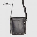 Сумка Кожаная Через плечо VISCONTI S7 Messenger Bag A5 Black Черный  