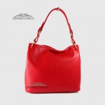 Сумка Женская BELLINI Brolio 2122 Кожаная Вместительная  С регулируемой ручкой в руку и на плечо  RED floater Красный/Розовый