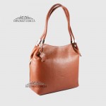Сумка Женская Кожаная на плечо GUARD 586  L.BROWN floater Коричневый