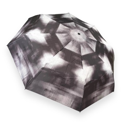 Зонт Автомат Lucky Elephants OB726 Ручка прямая кожаная Материал купола 100% Полиэстер Polyester BLACK/grey