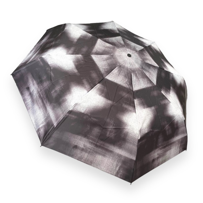Зонт Автомат Lucky Elephants OB726 Ручка прямая кожаная Материал купола 100% Полиэстер   Polyester BLACK/grey 