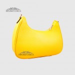 Сумка Женская EMANUELA FERRETTI 1112 Кожаная Кросс боди  YELLOW FLOATER Желтый