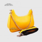 Сумка Женская EMANUELA FERRETTI 1112 Кожаная Кросс боди  YELLOW FLOATER Желтый