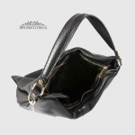 Сумка Женская EMANUELA FERRETTI 85376 Кожаная Ручка на плечо BLACK floater Черный