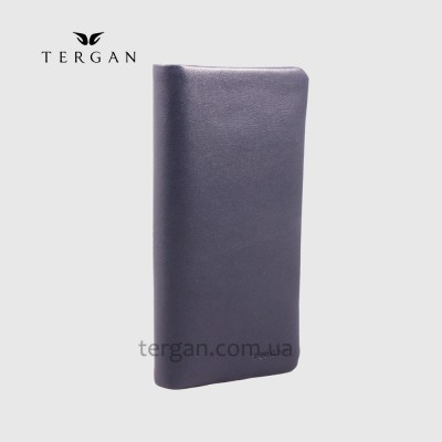 Портмоне для документов и денег TERGAN 1630 Кожаное С отделением для телефона LACIVERT  NAPPA Темно синий