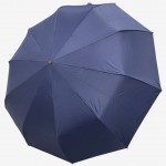 Зонт Lucky Elephants BL611 от дождя Автомат Ручка прямая деревянная Polyester_D.BLUE Синий