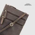 Сумка мужская Через плечо VISCONTI 18606 Slim Bag Кожаная Oil Brown Коричневый Коричневый