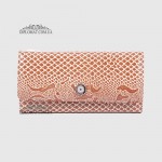 Кошелек женский кожаный на магните KARYA 1146  011 Бежево-Коричневый Светло-коричневый