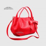 Сумка Женская Кожаная EMANUELA FERRETTI 481241  RED floater Красный/Розовый