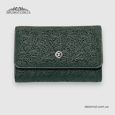 Портмоне женское кожаное TERGAN 5788 KOYU YESIL NAPPA