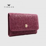 Портмоне женское TERGAN 5788 Кожаное MOR NAPPA  Фиолетовый-Бордовый