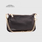 Сумочка-Клатч Женская  EMANUELA FERRETTI 85497D_1 Кожаная  BLACK floater Черный
