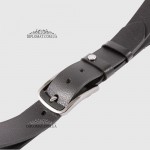 Ремень RINO 6711145197060 Джинсовый кожаный Черный STD