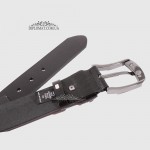 Ремень RINO 6711145197060 Джинсовый кожаный Черный STD