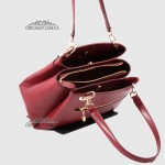Сумка женская кожаная на плечо TERGAN 79132  BORDO NAPPA