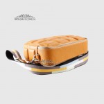 Сумка Кросс боди Женская DIVITEI 1113 Кожаная Среднего размера На два отделения MUSTARD floater Горчичный