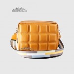 Сумка Кросс боди Женская DIVITEI 1113 Кожаная Среднего размера На два отделения MUSTARD floater Горчичный