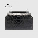 Сумка Женская Кожаная TERGAN 5806  SIYAH PITON / SIYAH ANALIN Черный