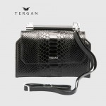 Сумка Женская Кожаная TERGAN 5806  SIYAH PITON / SIYAH ANALIN Черный