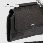 Сумка Женская Кожаная TERGAN 5806  SIYAH PITON / SIYAH ANALIN Черный