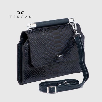 Сумка Женская Кожаная TERGAN 5806 LACİVERT PYTHON / LACİVERT ANALIN