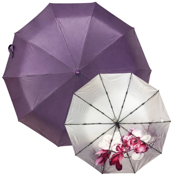 Зонт женский автомат Три Слона N7567 Violet PU Polyester
