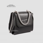 Сумка Женская EMANUELA FERRETTI 01069 Кросс боди Кожаная  BLACK crystal Черный