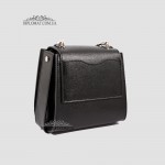 Сумка Женская EMANUELA FERRETTI 01069 Кросс боди Кожаная  BLACK crystal Черный