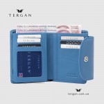 Портмоне женское TERGAN 5714 Кожаное Компактное с отделением для мелочи снаружи  MAVI ARSEL 