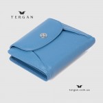 Портмоне женское TERGAN 5714 Кожаное Компактное с отделением для мелочи снаружи  MAVI ARSEL 