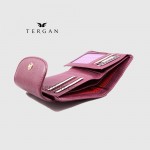 Портмоне женское TERGAN 5714 Кожаное Компактное с отделением для мелочи снаружи  MOR ARSEL Пурпурный