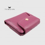 Портмоне женское TERGAN 5714 Кожаное Компактное с отделением для мелочи снаружи  MOR ARSEL Пурпурный