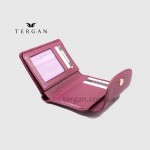 Портмоне женское TERGAN 5714 Кожаное Компактное с отделением для мелочи снаружи  MOR ARSEL Пурпурный